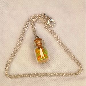 Magical drift bottle vial necklace.